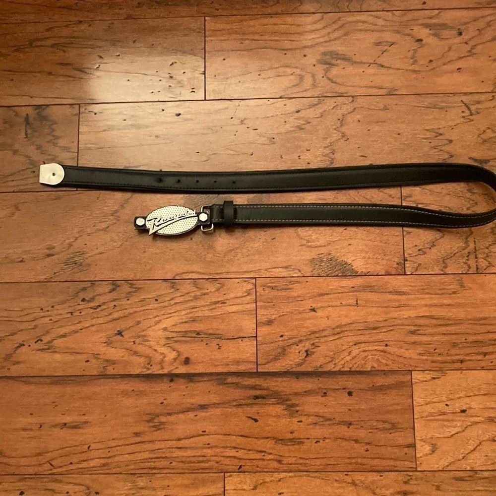 RARE Vintage 1990s recycled belt from car materials.